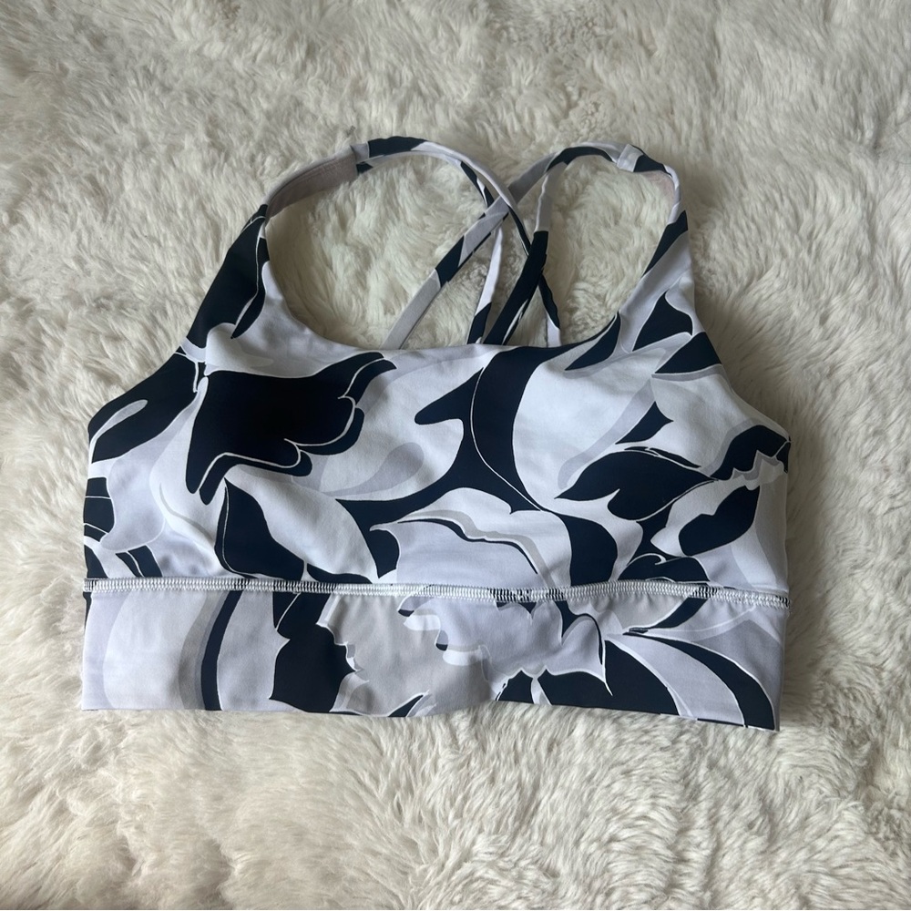 Lululemon Athletica Black and White Energy Bra Top